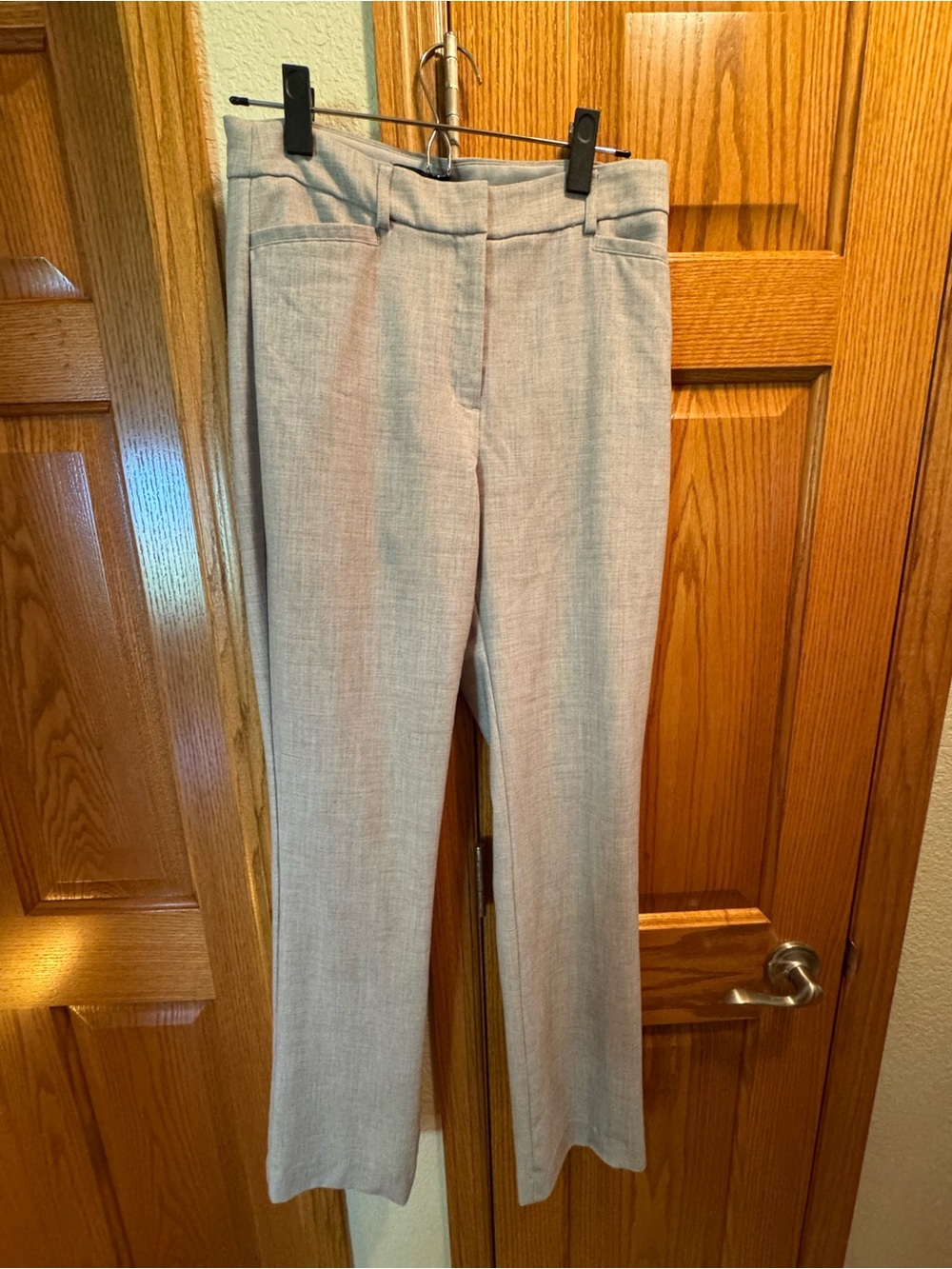 Express Columnist Women's Light Gray Tailored Dress Trousers